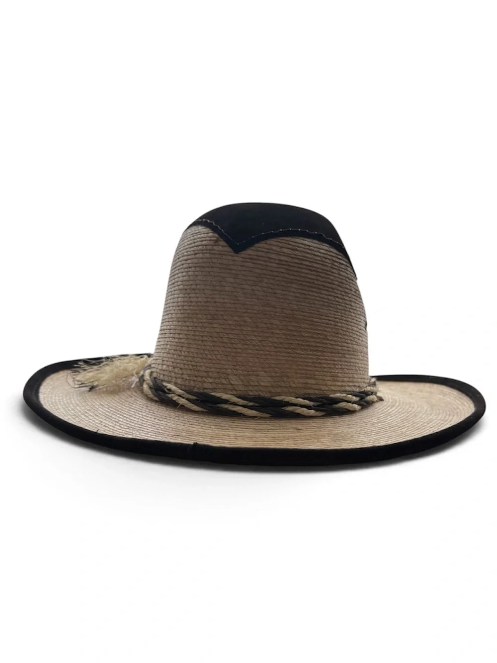 NWOT baby handmade palm-leaf cowboy western hat